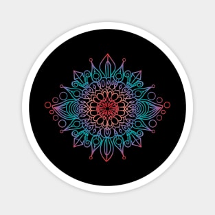 Mandala art drawing for gift Magnet